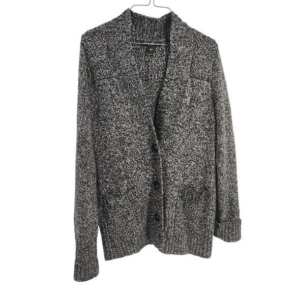 Eddie Bauer Cotton Wool Blend Gray Button Down Cardigan Sweater Womens Medium M - Picture 1 of 4